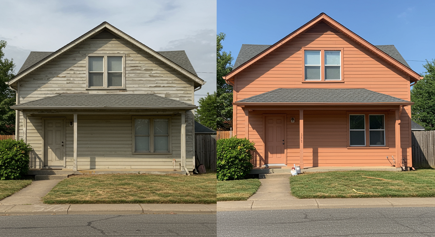 Before-and-After House Painting